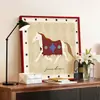 Pintura Decorativa Artística de Meados do Século para Sala de Estar com Nicho Estilo Francês Antigo Arte de Parede Cavalo Dala Sueco Decoração de Parede de Hall de Entrada de Alto Padrão