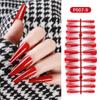 Unhas de Manicure Personalizadas Longas Ballet Unhas Usáveis Unhas Pintadas Unhas Naturais Peças Brancas Fabricante de Unhas de Ballet Personalizadas
