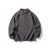 Yidao Vintage 25 Otoño Nuevo Japonés Retro Patchwork Desestructurado Camisa Polo Unisex Marca de Moda Corte Holgado Versátil Sudadera
