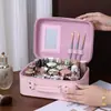 Nova Bolsa de Maquiagem Portátil para Mulheres, Bolsa de Armazenamento de Viagem de Grande Capacidade, Fabricante Popular de Estojo de Maquiagem Pequeno Portátil