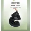 Sapatos mocassins com superfície em malha, sapatos respiráveis para mães de meia-idade, sapatos de um só tom estilo britânico, mocassins de sola macia e grossa com laço, sapatos de couro respiráveis