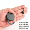 Hebilla de plástico de fácil extracción Cable de acero inoxidable de 1 mm de grosor Cuerda de cable de acero telescópica de alto rebote Hebilla de metal Llavero anti-pérdida anti-robo