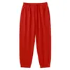 Calça Jogger Lisa Solta Outono/Inverno 2025 para Jovens Calça de Moletom Casual Engrossada para Meninos Calça Esportiva Infantil