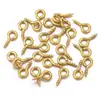 Parafusos de Olhal de Aço Inoxidável para Metal, Acessórios DIY, Parafusos de Cabeça Redonda, Parafusos de Olhal Fechado, Parafusos de Chifre, Pingentes, Conectores