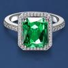 Anillo de circón europeo y americano transfronterizo diseño de nicho de moda para hombres y mujeres anillo de circón elegante de alta calidad venta caliente