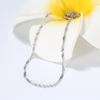 Cadena Universal para Collar de Plata S925 1.5m Cadena de Onda de Agua Cadena Retorcida para Mujer Fabricante de Joyería
