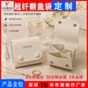 Bolsa con tapa abatible de microfibra para guardar joyas, compartimentos multicapa con botones de presión, empaque de viaje portátil para joyas, personalizable con logo