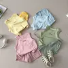 Conjunto de Dos Piezas de Verano Nuevo para Bebé 2026, Ropa de Verano para Niños y Niñas, Conjunto de Dos Piezas de Chaleco y Shorts, Moderno