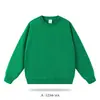 Sudadera de cuello redondo de forro polar engrosado de 350 g, corte holgado y cálida, color liso, unisex, personalizable con impresión de logotipo