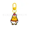 Llavero de Regalo de Navidad Más Vendido Hebilla en Forma de U de Macarrón Colgante de Goma Suave de PVC de Dibujos Animados Accesorios para Bolsas Colgante Pequeño