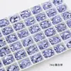 Pedras de Strass Roxo Lavanda para Nail Art Strass Irregulares com Base Pontiaguda Acessórios para Joias DIY Tendência Xiaohongshu Strass para Unhas Usáveis