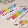 Caja de Medicamentos Sellada a Prueba de Humedad Caja de Pastillas Portátil Empaque de 7 Días Caja de Pastillas Portátil de Gran Capacidad para una Semana Divisor de Pastillas