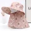 Chapéu de Proteção Solar para Colheita de Chá no Verão, Máscara Facial Completa, Xale de Proteção para o Pescoço, Chapéu de Sol, Chapéu de Sol Casual para Ciclismo, Trabalho na Fazenda