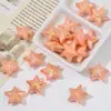 Cuentas Sueltas de Estrella de Cinco Puntas Brillantes de Agujero Pasante Coloridas Recubiertas de Acrílico para Pulseras Hechas a Mano y Accesorios de Cadena para Teléfono Materiales
