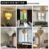 Murano Estilo Francés Sala de Estar Abierta Habitación de Cristal Estilo Americano Dormitorio Principal Loft Abierto Lujo Ligero Escalera Dúplex Candelabro