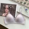 Ropa interior sin costuras de copa triangular francesa para mujeres con senos pequeños, Push-Up, sin aros, soporte suave, anti-caída, sujetador para chica que retrae el busto