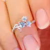 Anillo Doble Flor de Loto Impresión Justice Ye Wenzhou Apariencia Exquisita Periférico de Anime y Videojuegos Anillo para Dedo Cosplay
