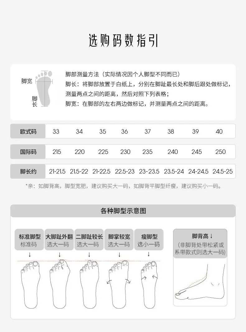 尺码图