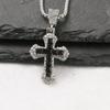 Europa e Estados Unidos colar cruzado multicolor personalidade cheio de diamantes corrente da clavícula rua hip hop moda colar de casal atacado