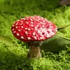 Adornos de decoración para jardín de paisaje en miniatura de bonsái de hongo luminoso transfronterizos, plantas en maceta estilo pastoral, manualidades de resina transfronterizas