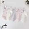 Calcetines para niñas Yishuangshuang, nuevos calcetines de otoño e invierno con forma de corazón de dibujos animados hasta la mitad de la pantorrilla, algodón peinado, calcetines estilo Miu con letras y caras sonrientes para estudiantes