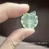 Accesorios de Zorro de Jade al por Mayor con Diseño de Agujero Pasante, Zorro Pequeño de Piedra Natural, Zorro de Nueve Colas, Pulsera de Jade, Colgante para Collar