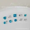 Nuevo Mono Pequeño Mismo Estilo Fondo Puntiagudo Hacha Corazón Colorido Forma Especial K9 Diamante para Uñas Material Paquete Joyería para Uñas Venta al por Mayor