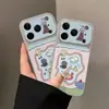 Funda para Teléfono de Fiesta de Oso Nadador para iPhone 16 Pro Max Apple 17 Funda para Teléfono Funda Electroplateada de Cambio Instantáneo