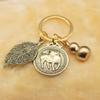 Colgante de Calabaza de Cobre Llavero de Latón Set de Tres Piezas con los Doce Signos del Zodiaco y una Joyería de Riqueza Nocturna Decoración Puesto Callejero Artículos de Yiwu
