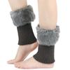 Calcetines de Punto Transfronterizos Cortos con Doblez Cubrepiernas Mao Mao Otoño e Invierno Cálidos de Punto Lana Cubrebotas Navidad Cubrepantorrilla