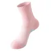 Meia de Cano Médio Esportiva Profissional para Ciclismo, Corrida, Fundo com Toalha, Espessada, Absorvente de Choque, Pula-Pula, Fitness, Badminton, Tênis