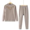 Traje de Otoño e Invierno para Abuela, Traje de Mujer de Mediana Edad y Anciana, Ropa Interior Térmica de Dos Piezas, Ropa de Otoño para Hombre Mayor, Ropa para Señora Mayor