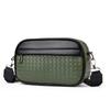 Bolso Cuadrado Pequeño para Hombre Nuevo Transfronterizo de Moda Casual Tejido Bolso de Hombro Coreano de Cuero Exportación Sudeste Asiático Bolso Cruzado
