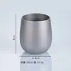 Taza de Agua de Titanio Puro, Taza de Huevo de Ganso, Taza de Titanio de Color Cristalino, Taza Creativa de Alta Estética, Taza de Té Doméstica de Doble Pared Aislada