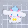 Traje de Perro Orejón Combinación Decorativa Accesorios para Vaso de Agua Parche de Dibujos Animados Funda para Teléfono DIY Lindo Goma de Silicona Suave PVC
