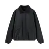 Chaqueta de Polar con Parches de Hilo Estilo Old Money para Hombre Jie Zhan 26 Otoño/Invierno Nuevo Retro Engrosada Cálida con Cremallera