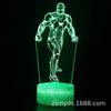 Lámpara de Mesa 3D Serie Iron Man de Marvel Lámpara LED Regalo Creativo Estéreo Visual Luz Nocturna Colorida Protección Ocular