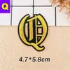 Parche Bordado con Letras y Números Romanos Antiguos Dorados con Adhesivo Termofusible. Insignia Bordada Parche Pequeño Emblema Parche de Tela Accesorios para Ropa