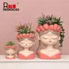 Maceta Creativa de Flor de Suculenta para Niña Fruta Maceta Pequeña Jardinería al Aire Libre Guardería Decoración de Planta Verde Adorno Regalo Venta al por Mayor