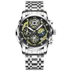 Binbang Reloj Genuino para Hombre Casual Multifuncional Impermeable Moderno de Negocios Versión Coreana Reloj Luminoso Reloj de Cuarzo para Hombre