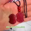 Pingente de Cabacinha Dourada com Areia Cinnabar Roxo para Boa Sorte e Prosperidade, Adequado para Homens e Mulheres em Seu Ano Zodiacal, Atacado