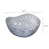 Estilo Moderno Transparente Frutero Alto Valor Bocadillos Plástico Fruta Seca Plato de Exhibición Patrón de Doble Círculo Borde Dorado Bandeja de Almacenamiento