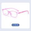 Yage ZH5911 caja para gafas infantiles de silicona, montura de gafas de dos colores con almohadillas de silicona antideslizantes, multicolor al por mayor