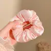 Acessório de Cabelo Scrunchie Estilo Francês para Mulheres, Elástico de Cabelo Estilo Fada, Faixa Elástica para Cabelo, Novo Modelo 2025 Elástico de Cabelo e Flor de Cabelo
