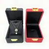 Caja de joyería caja de joyería moda pulsera aretes anillo pulsera colgante collar simple Caja Wenwan