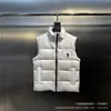 90 plumón de pato blanco 25 Otoño e Invierno Tijeras Color liso Cuello alto Sin mangas Chaleco corto de plumón Chaleco cálido para exteriores para hombres y mujeres