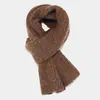 Cachecol de Cor Sólida Suave Estilo Coreano Feminino de Lã Tricotada Curto Cachecol Feminino de Outono e Inverno Quente Simples Versátil para Amantes