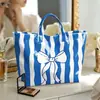 2026 Nova Bolsa de Mão Transfronteiriça Temu Site Independente Impermeável PVC+Lona Portátil para o Dia a Dia Bolsa de Ombro Bolsa Tote