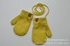 Guantes de invierno para niños de 1 a 2 años, cálidos y gruesos, con forro polar, bonitos y pequeños, de lana con patrón bordado.