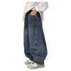 Pantalones para Niños Primavera y Otoño Ropa de Primavera para Niños Jeans Sueltos 2026 Nuevo Estilo Niños Medianos y Grandes Pantalones Casuales para Niños Adolescentes